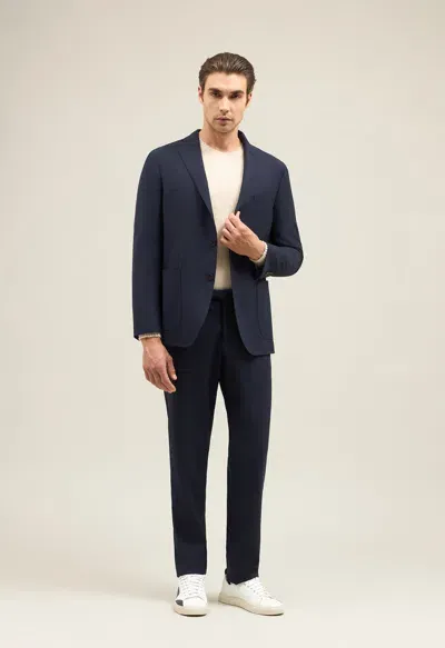 Boglioli High Twist Wool K-suit In Blue