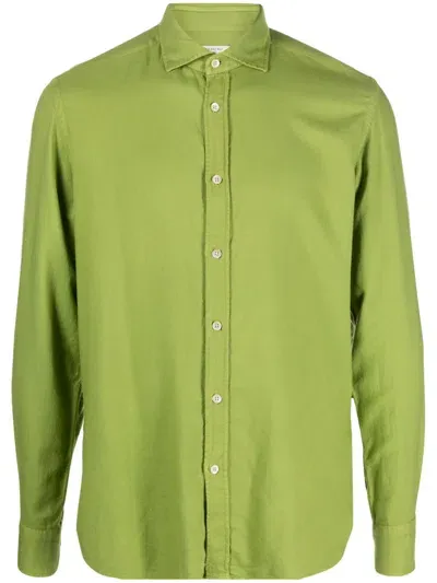 Boglioli Long-sleeve Buttoned Shirt In Green