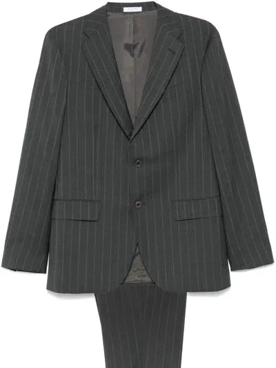 Boglioli Striped Suit In Grey