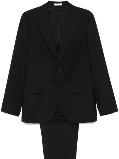 Boglioli Virgin Wool Suit In Black