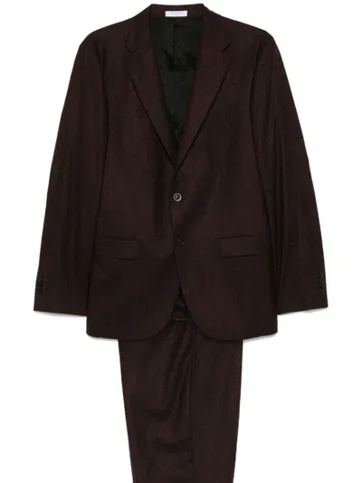 Boglioli Wool Suit In Brown