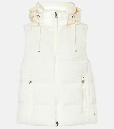 Bogner Falka Teddy Wool-blend Down Vest In White