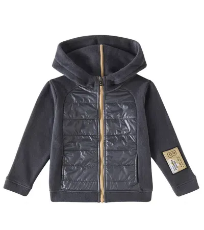 Bogner Kids' Findus Paneled Fleece Jacket In Schwarz