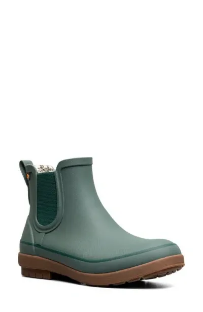 Bogs Amanda Ii Waterproof Insulated Chelsea Rain Boot In Dark Spruce