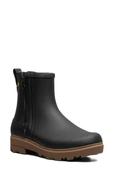 Bogs Holly Zip Waterproof Rain Boot In Black