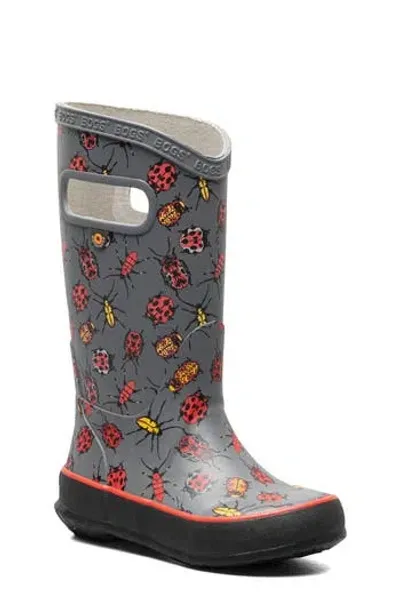 Bogs Kids' Classic Rain Boot In Gray