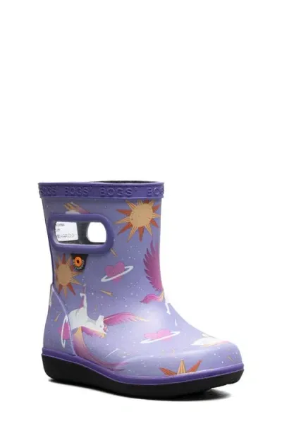 Bogs Kids' Skipper Ii Waterproof Rain Boot In Violet Multi