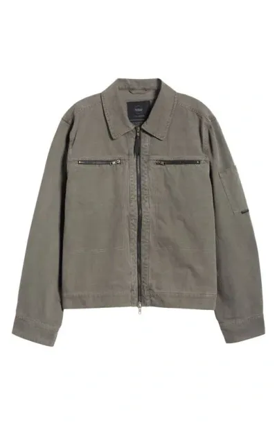 Boiler Room Rider Canvas Jacket In Gravel