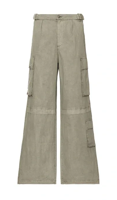 Boiler Room Worn Seam Cargo Pants In Grey