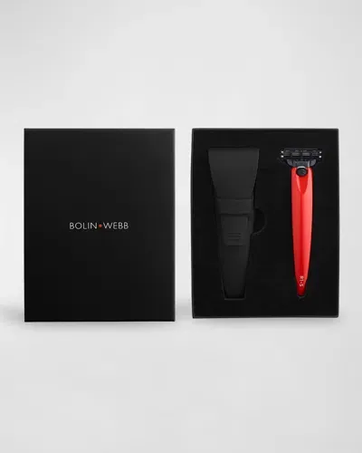 Bolin Webb R1 Razor And Case Set In Red