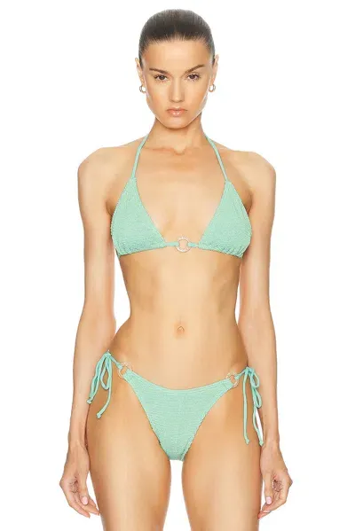 Bond Eye Ring Ingrid Triangle Bikini Top In Bermuda