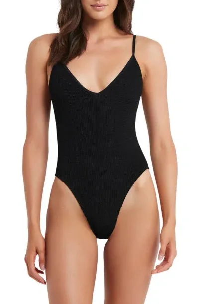 Bondeye Bond-eye The Mara One Piece Swimsuit In Black Eco