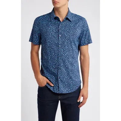 Bonobos Slim Fit Floral Short Sleeve Stretch Button-up Shirt In Bordeta Floral