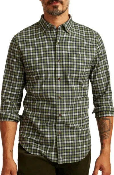 Bonobos Slim Fit Plaid Lightweight Stretch Flannel Button-down Shirt In Lampster Plaid Herringbone C3