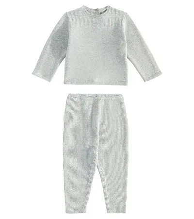 Bonpoint Baby Gavin Sweater And Pants Set In Grey