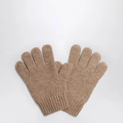 Bonpoint Kids' Beige Cashmere Birk Gloves