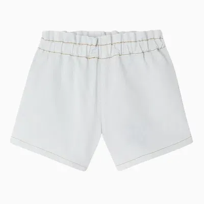 Bonpoint Milly Aqua Blue Cotton Shorts