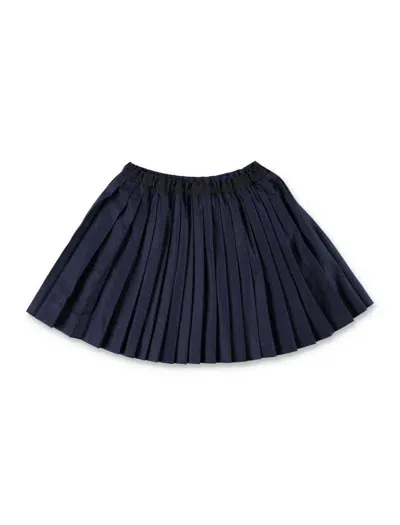 Bonpoint Kids' Beryl Pleated Skirt In Marine