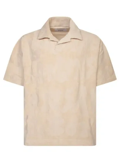 Bonsai Terry Cloth Over Polo In Neutrals