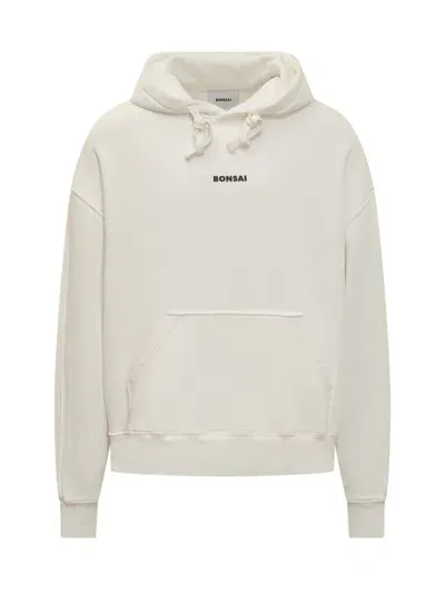 Bonsai Drawsting Hoodie In White