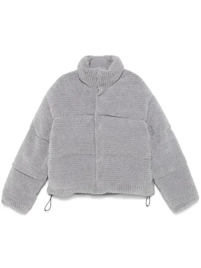 Bonsai Textured Puffer Jacket In Grey