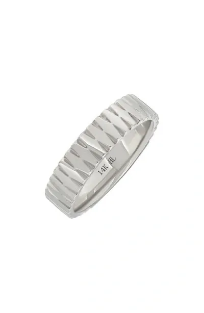 Bony Levy 14k Gold Band Ring In 14k White Gold