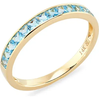 Bony Levy 14k Gold Blue Topaz Ring In 14k Yellow Gold - Blue Topaz