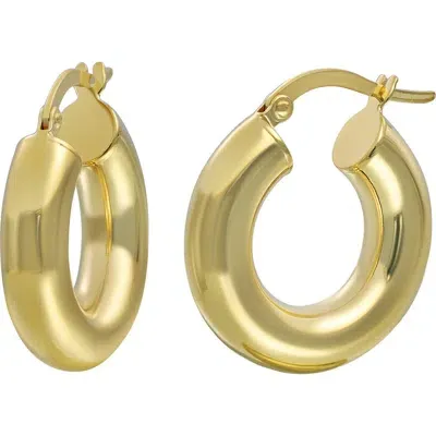 Bony Levy 14k Gold Chubby Hoop Earrings In Gray