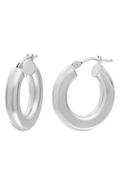 Bony Levy 14k Gold Chunky Hoop Earrings In 14k White Gold