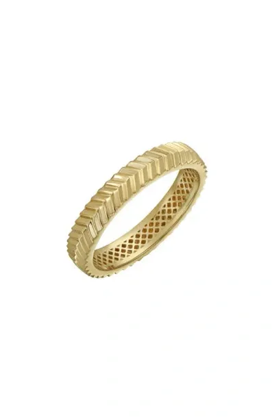 Bony Levy 14k Gold Geometric Band Ring In 14k Yellow Gold