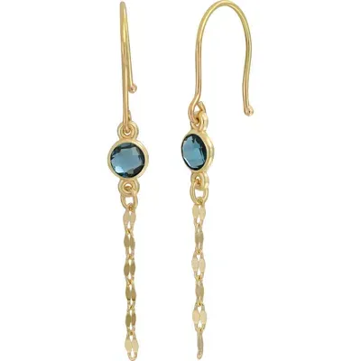 Bony Levy 14k Gold Linear Drop Earrings