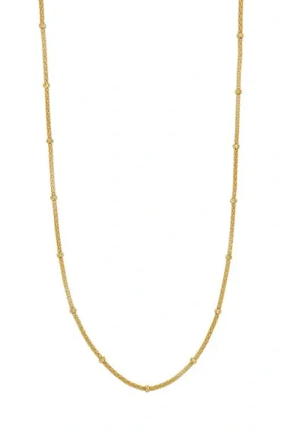 Bony Levy 14k Gold Long Satellite Bead Necklace