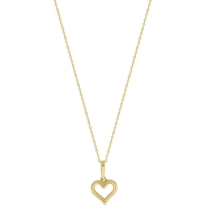 Bony Levy 14k Gold Open Heart Pendant Necklace In 14k Yellow Gold