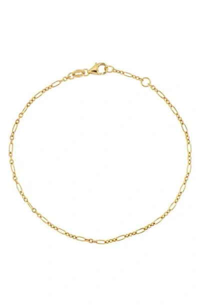 Bony Levy 14k Gold Oval Figaro Chain Bracelet In 14k Yellow Gold