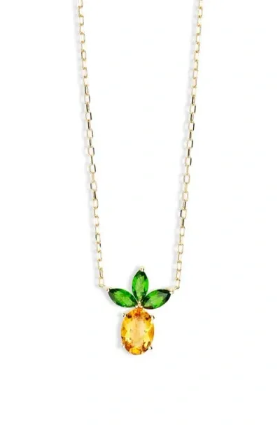 Bony Levy 14k Gold Pineapple Pendant Necklace