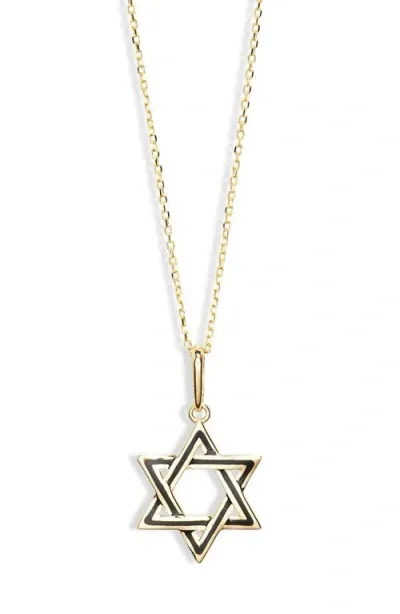 Bony Levy 14k Gold Star Of David Pendant Necklace