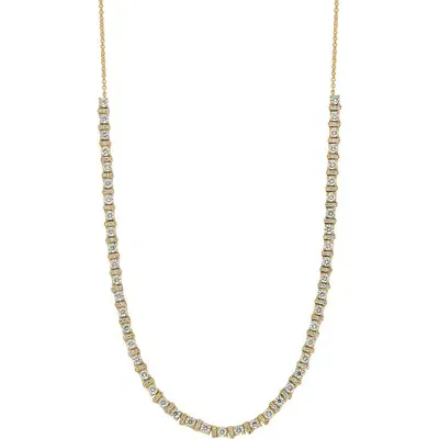 Bony Levy Audrey Diamond Frontal Necklace In 18k Yellow Gold/diamond