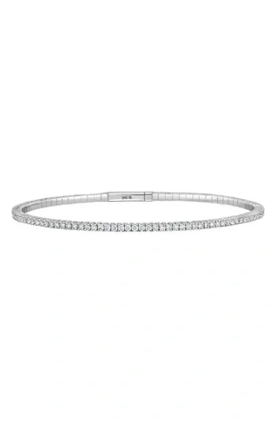 Bony Levy Audrey Diamond Stretch Bracelet In 18k White Gold/diamond