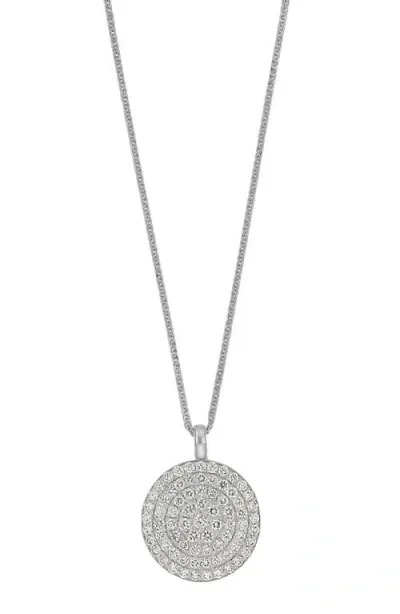 Bony Levy Bardot Diamond Disc Pendant Necklace In 18k White Gold