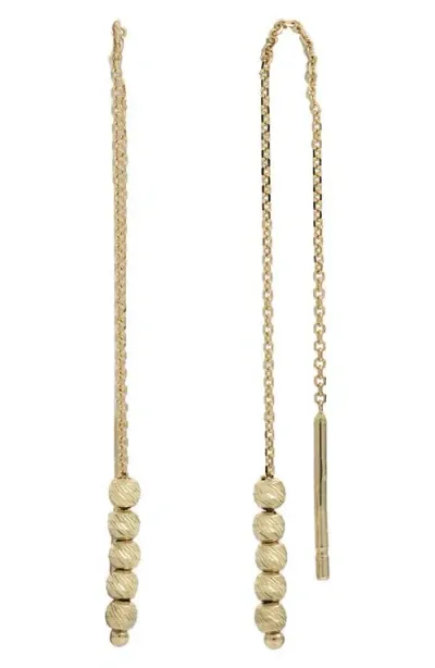 Bony Levy Blg 14k Bead & Chain Threader Earrings In 14k Yellow Gold