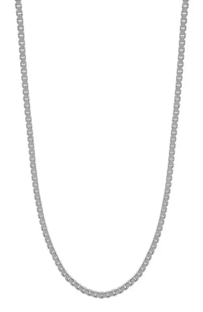 Bony Levy Box Chain Necklace In 14k White Gold