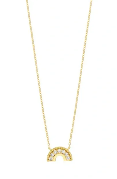 Bony Levy Diamond Rainbow Necklace In 18k Yellow Gold