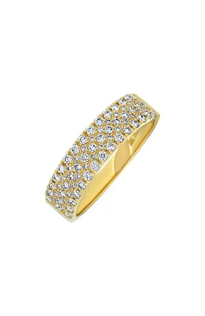 Bony Levy Diamond Stacking Ring In 18k Yellow Gold