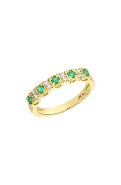 Bony Levy El Mar Diamond & Emerald Ring In 18k Yellow Gold