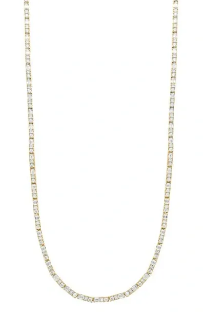 Bony Levy Gatsby Mixed Cut Diamond Tennis Necklace In 18k Yellow Gold