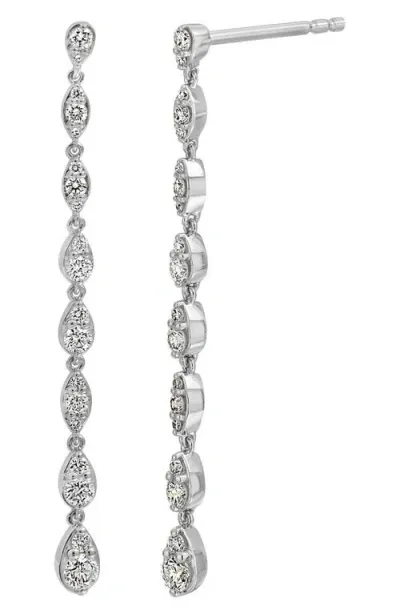 Bony Levy Getty Diamond Linear Drop Earrings In 18k White Gold