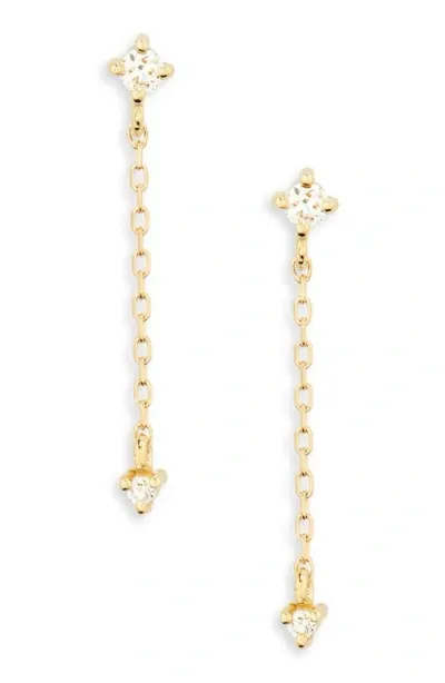 Bony Levy Icon Linear Diamond Drop Earrings In Gold