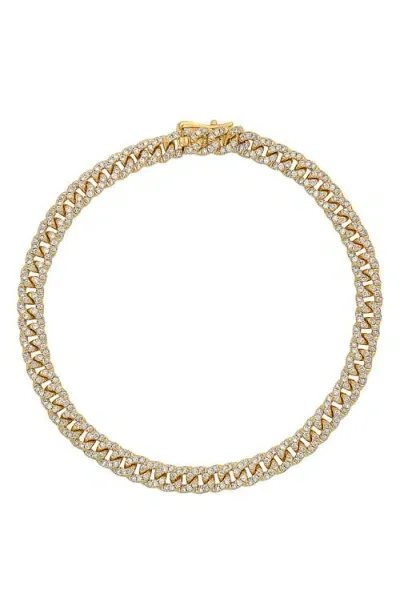 Bony Levy Pavé Diamond Curb Chain Bracelet In 18k Yellow Gold/diamond