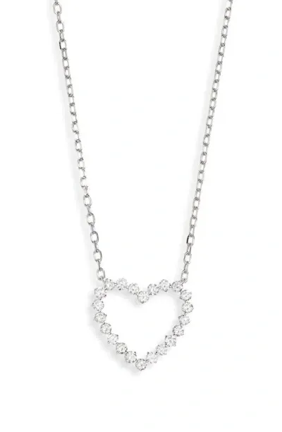 Bony Levy Rita Diamond Open Heart Pendant Necklace In 18k White Gold