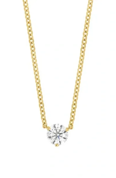 Bony Levy Solitaire Diamond Pendant Necklace In 18k Yellow Gold